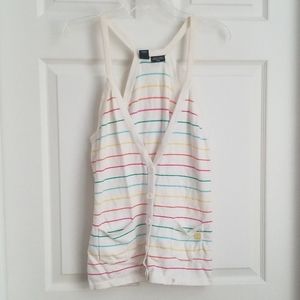 DC striped vest